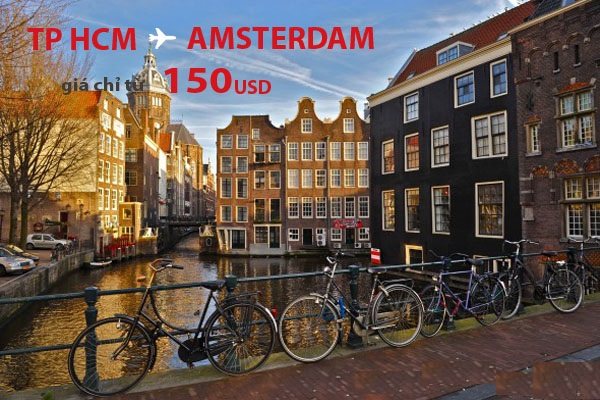 Vé máy bay hấp dẫn đi Amsterdam của Emirates Airlines