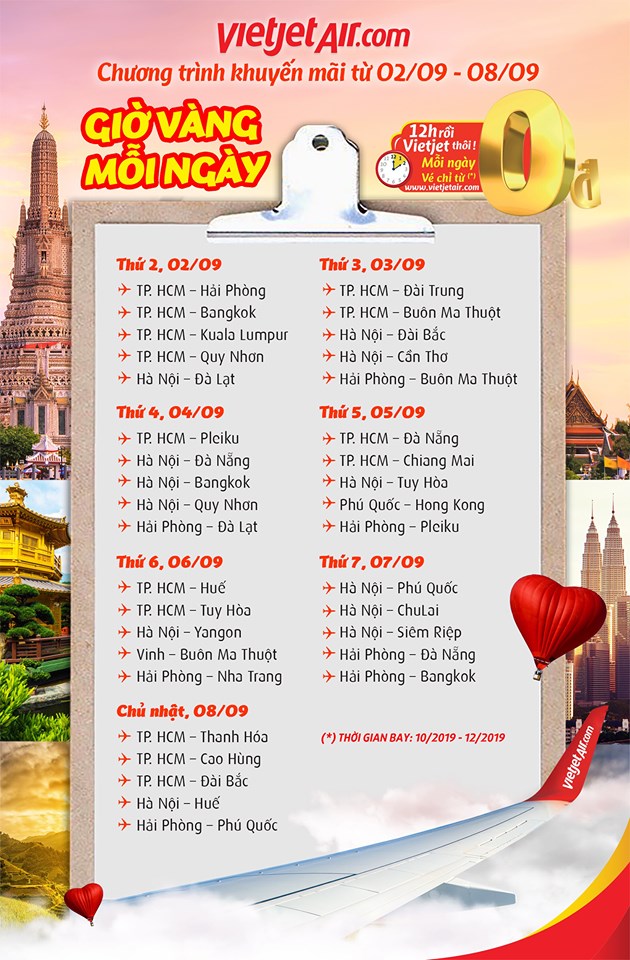 VIETJET TUNG LOẠN VÉ 0 ĐỒNG - THA HỒ MÀ ĐI ĐU ĐƯA ĐI
