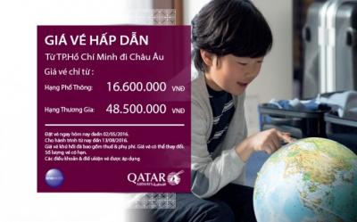 Qatar Airways khuyến mại đặc biết vé đi Châu Âu