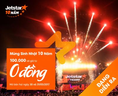 Lại bung lụa với 100.000 vé 0 đồng của jetstar