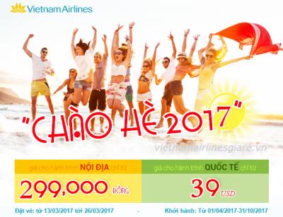 Chương trình khuyến mại chào hè của Vietnam Airlines với giá vé chỉ từ 299k