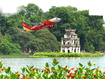 Đặt vé máy bay giá rẻ đến Hà Nội cùng Vietjet Air