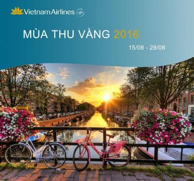 Chương trình khuyến mại "Mùa thu vàng 2016" của Vietnam Airlines