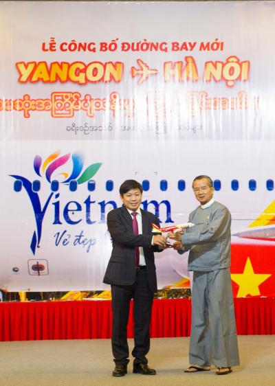 Vietjet tưng bừng khai trương đường bay Hà Nội (Việt Nam) – Yangon (Myanmar)