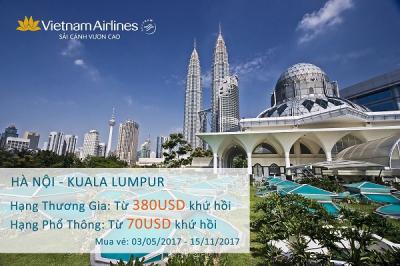 Vi vu hè này ở Kuala Lumpur cùng Vietnam Airlines chỉ từ 70 USD KHỨ HỒI