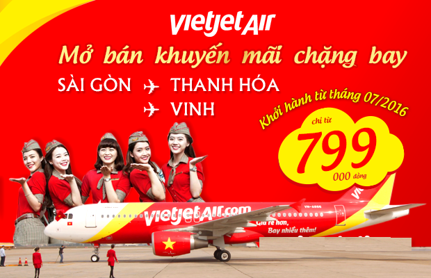 Vietjet air khuyến mại vé máy bay giá rẻ