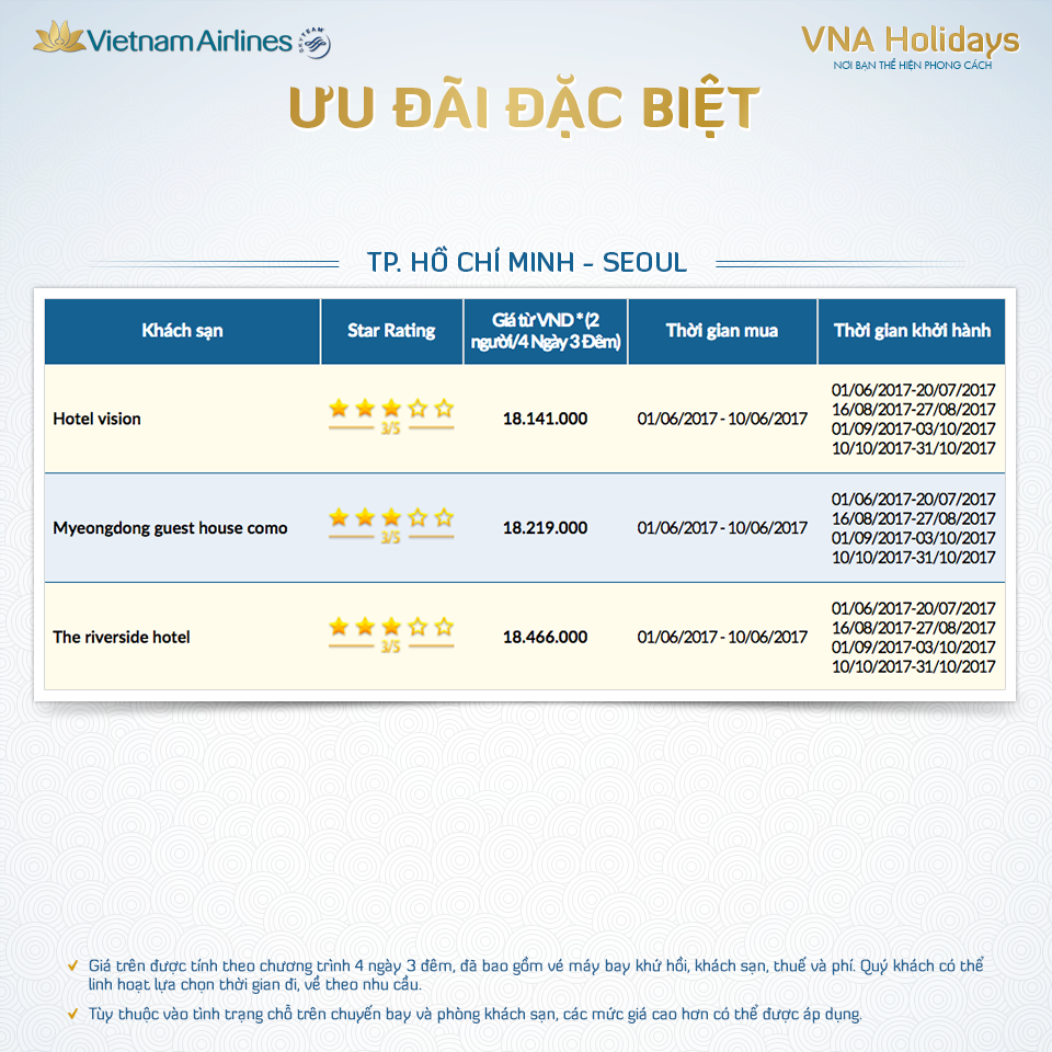 Combo vé máy bay khách sạn giá rẻ