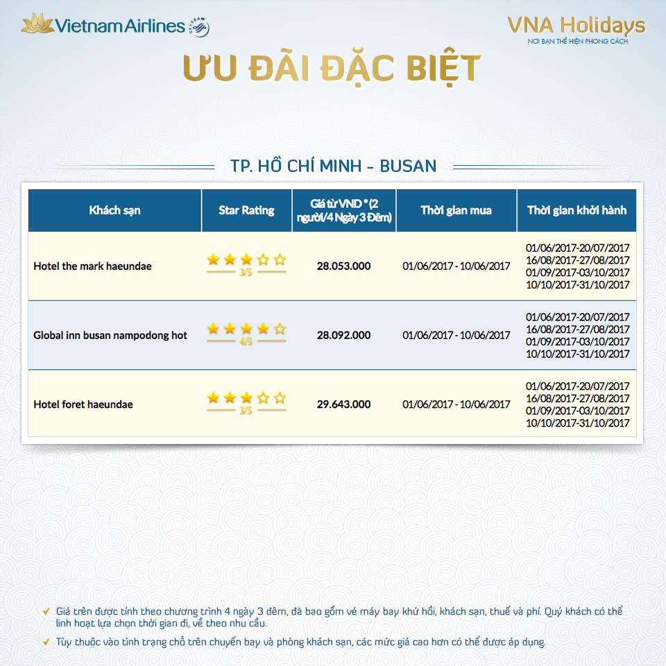Combo vé máy bay khách sạn giá rẻ