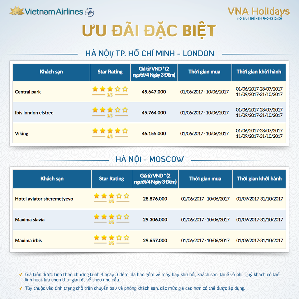 Combo vé máy bay khách sạn giá rẻ
