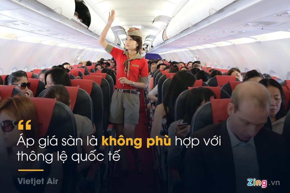 Phát ngôn xoay quanh việc áp giá sàn vé máy bay