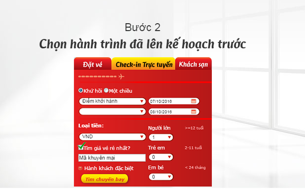 Cách thức săn vé máy bay giá rẻ của Vietjet